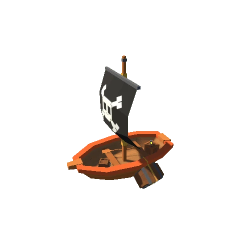 Pirate Ship 01 Skeleton A Orange